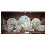 Misc Dishware/Glass Shelf Lot
