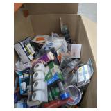 Box Lot Assorted Items, Light Bulbs, Safety 1st,