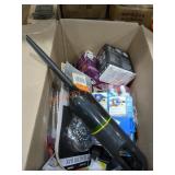Box Lot Shower Head, Velcro, Utility Knives