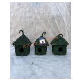 Box Of 3 Super Moss Birdhouses