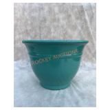 Set Of Two 12inch Teal Planters;