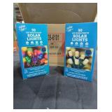 (7) Warm White (3) Multicolor Solar Lights