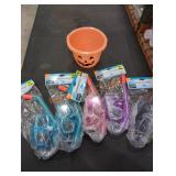 Halloween Basket Filled With Snorkel Swim Masks