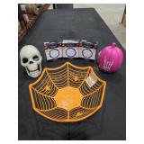 Spiderweb Halloween Basket Lot