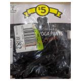 (2) Ladies Large Yoga Pants, Black