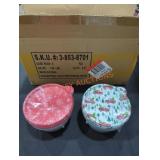 (6) 3PK Holiday Round Containers