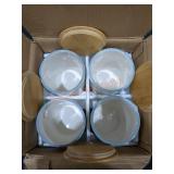 1 Case of (4) Ceramic Canisters with Seal Lids