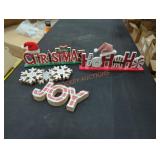 Broken Christmas signs