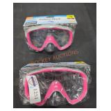 (2) Adult Deluxe Swim Masks