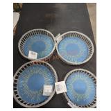 (4) Assorted Decrotive Round Trays