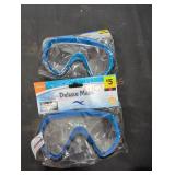 (2) Adult Deluxe Swimming Mask