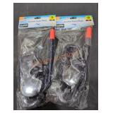 (2) Adult Snorkel Swim Masks