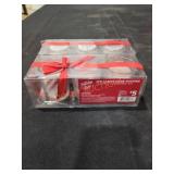 (6) Candy Cane Votives