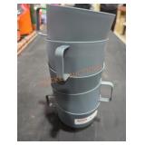(5) Gray Plastic Mugs