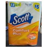 Scott Comfort Plus Toilet Paper, 12 Rolls