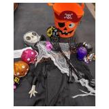 Halloween Decor, Slime, Salad Forks, Bucket