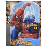 (2) Spiderman Kickboard, Boys Water Shoes