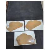 (3) 2PC Cloud Cork Boards 11" x 6.15"