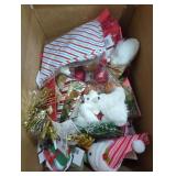 Box Lot of Assorted Christmas Items