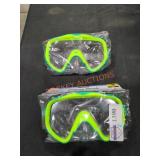 (2) Adult Deluxe Swim Masks
