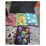 Box Lot of Assorted Halloween Window Clings
