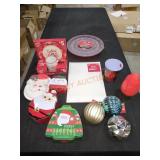 Box Lot Assorted Christmas Items