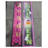 (2) Assorted Halloween Signs