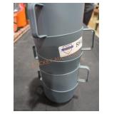 (5) Gray Plastic Mugs