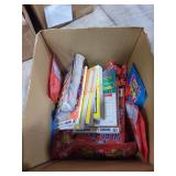 Box Lot Assorted Candy & Puzzle Books