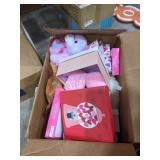 Box Lot Assorted Valentine Items