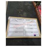 Weekly Menu Chalk Board