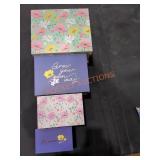 Floral Storage boxes, Nesting, Magnetic Closure