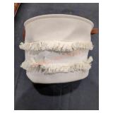 LG Boho Fringe Canvas Bucket, Storage items