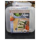 (3) Farberware 24pc Meal Prep Set, Reusable