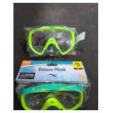 (2) Adult Deluxe Swim Masks