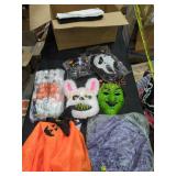 Box Lot Assorted Halloween Items