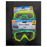 (2)  Deluxe Mask, Adult, Swim Toy, Age 14+