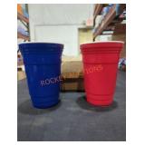 (6)Red (6)Blue 24oz Plastic Cups