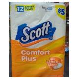 Scott Comfort Plus Toilet Paper, 12 Rolls