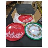 (12) Assorted Christmas Trays