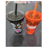 (2) Light Up Cups w/ Lids