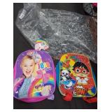 (2) Assorted Kids Mini Bookbags