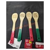 (12) Christmas Bamboo Spoons