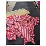 (4) Decorative Christmas Bows