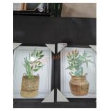 (2) Assorted Plant Wall Decor