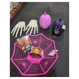 Spiderweb Halloween Basket Lot