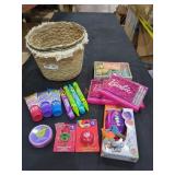 Basket Lot Assorted Kids Items