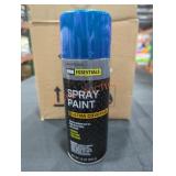 (6) Blue Spray 10oz Spray Paint