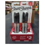 (7) 2PK Black Fine Tip Markers