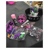Candy Bucket Lot With Halloween Items
